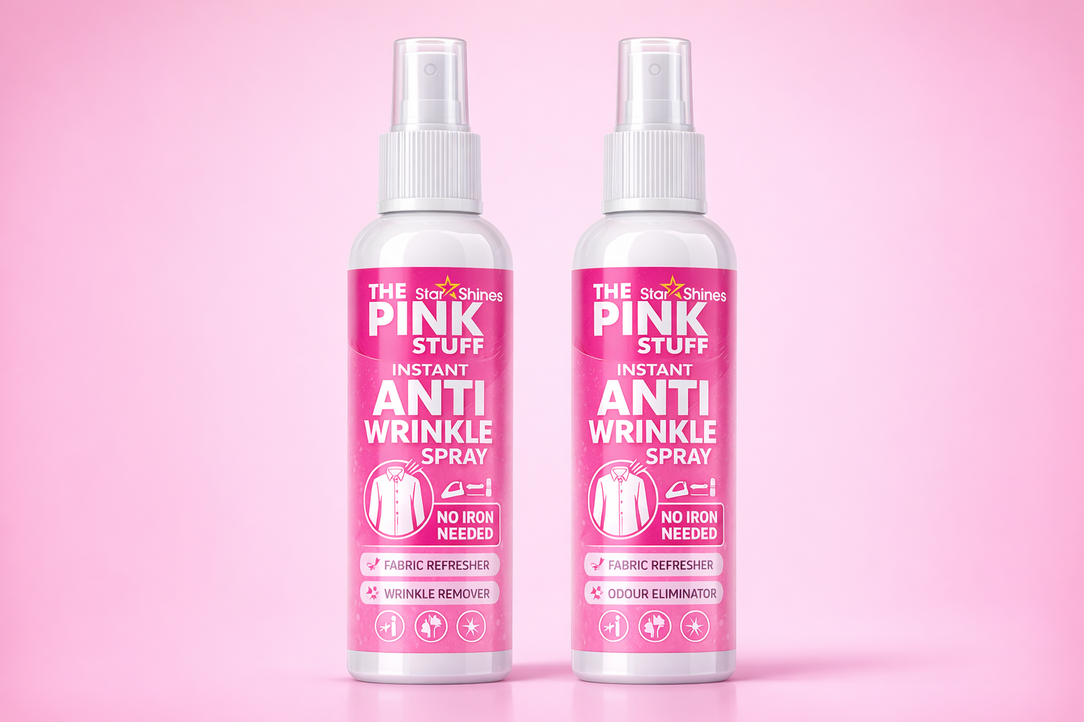 The Miracle Anti Wrinkle Spray, No Iron Needed, Fabric Refresher with Odour Eliminator 250mL